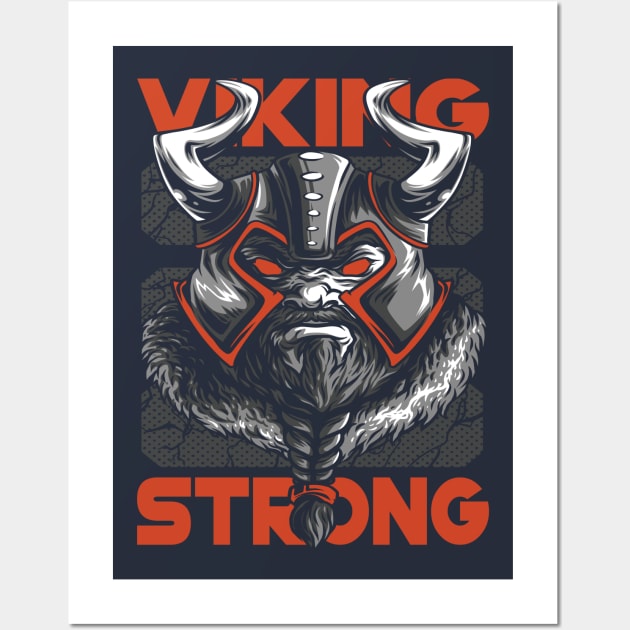 Viking Strong Wall Art by CRD Branding